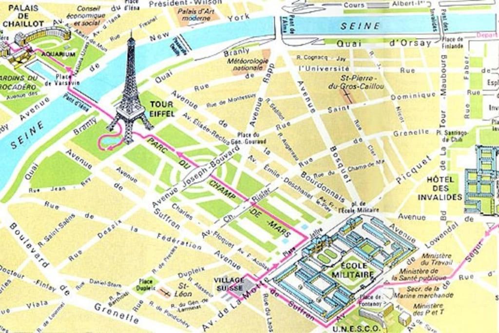 Studio Chic Paris Tour Eiffel Near Eiffel Tower 7Th Floor Zewnętrze zdjęcie